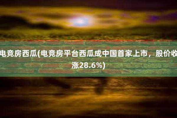 电竞房西瓜(电竞房平台西瓜成中国首家上市，股价收涨28.6%)