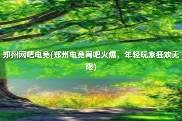 郑州网吧电竞(郑州电竞网吧火爆，年轻玩家狂欢无限)