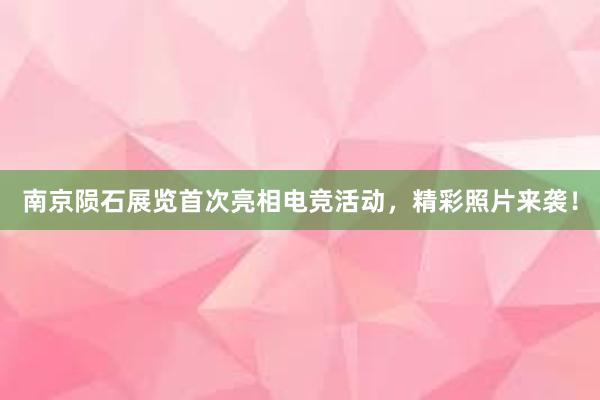 南京陨石展览首次亮相电竞活动，精彩照片来袭！