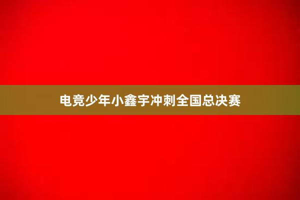 电竞少年小鑫宇冲刺全国总决赛